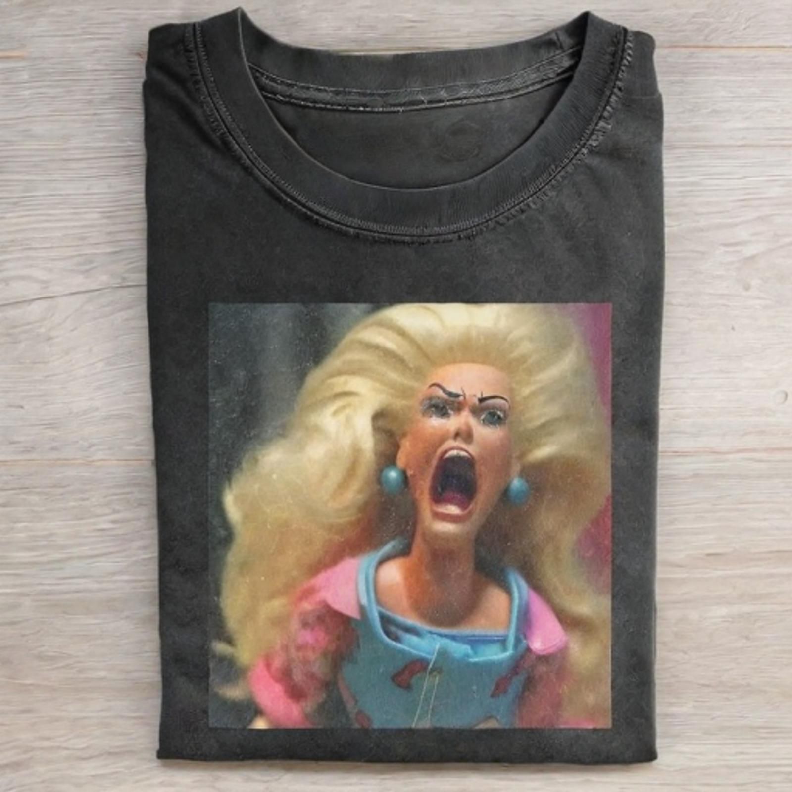 MOOD DOLL GIRL MEME T-SHIRT - Vintage Washed Apparel by VanceMade