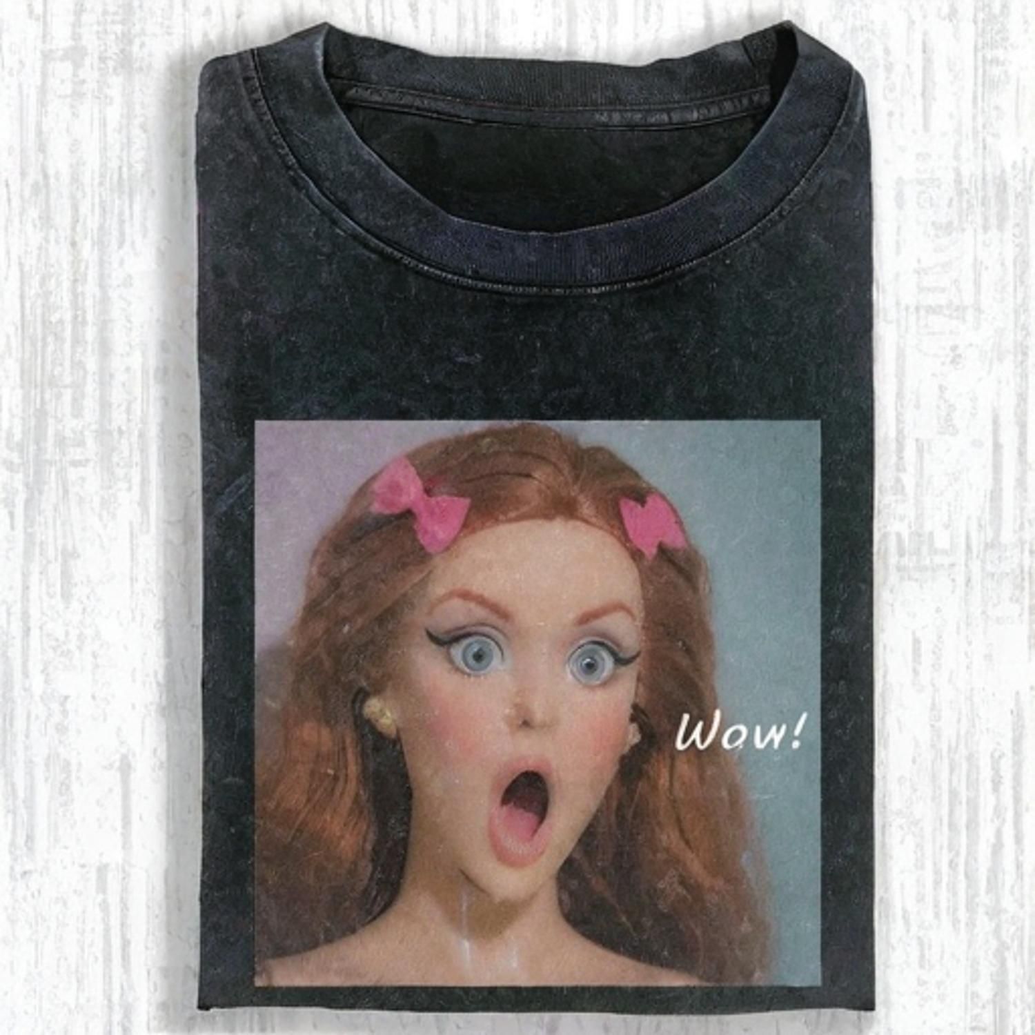 Funny Doll Face T-SHIRT - Vintage Washed Apparel by VanceMade