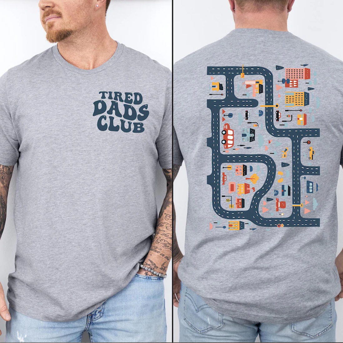 Tired Dads Club T-shirt - Vintage Washed Apparel by VanceMade