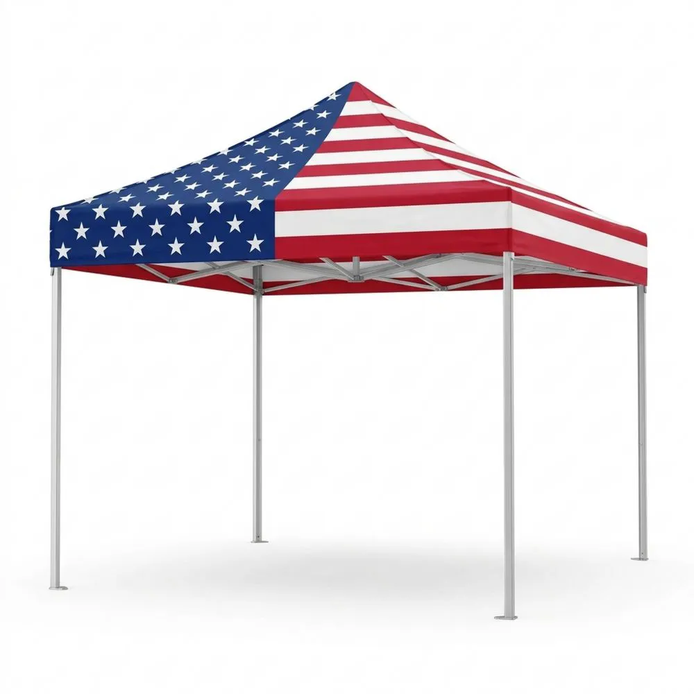 Carpa Plegable 300cm de Largo x 300cm de Ancho Techo de Poliéster Estructura de Aluminio