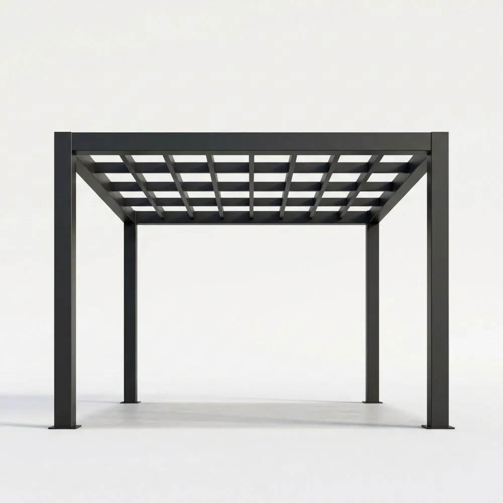 Pérgola de Acero para Exterior 300cm de Largo × 300cm de Ancho × 250cm de Alto