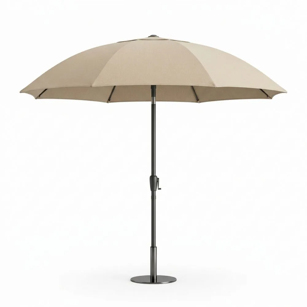 Sombrilla de Jardín Redonda Diámetro 300 cm Aluminio y Tela de Poliéster
