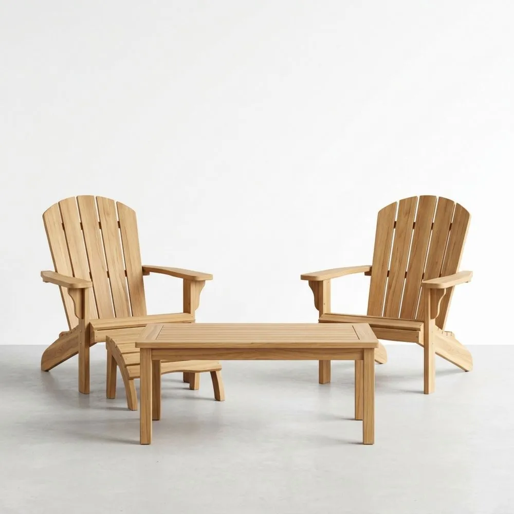 Conjunto de Muebles de Jardín de Madera de Teca