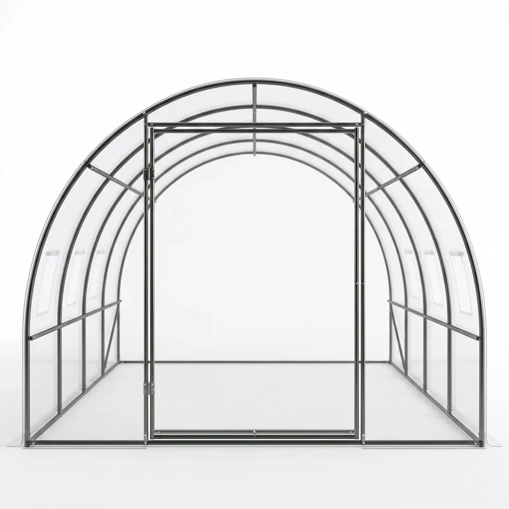 Invernadero de Arco Acero y Polietileno Transparente 300cm x 200cm x 200cm