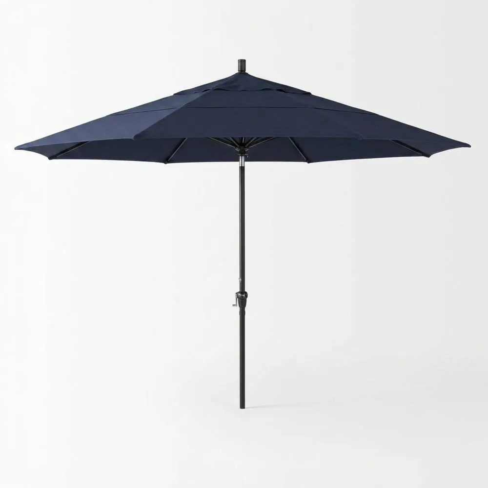 Sombrilla de Jardín Aluminio y Poliéster Azul 250cm