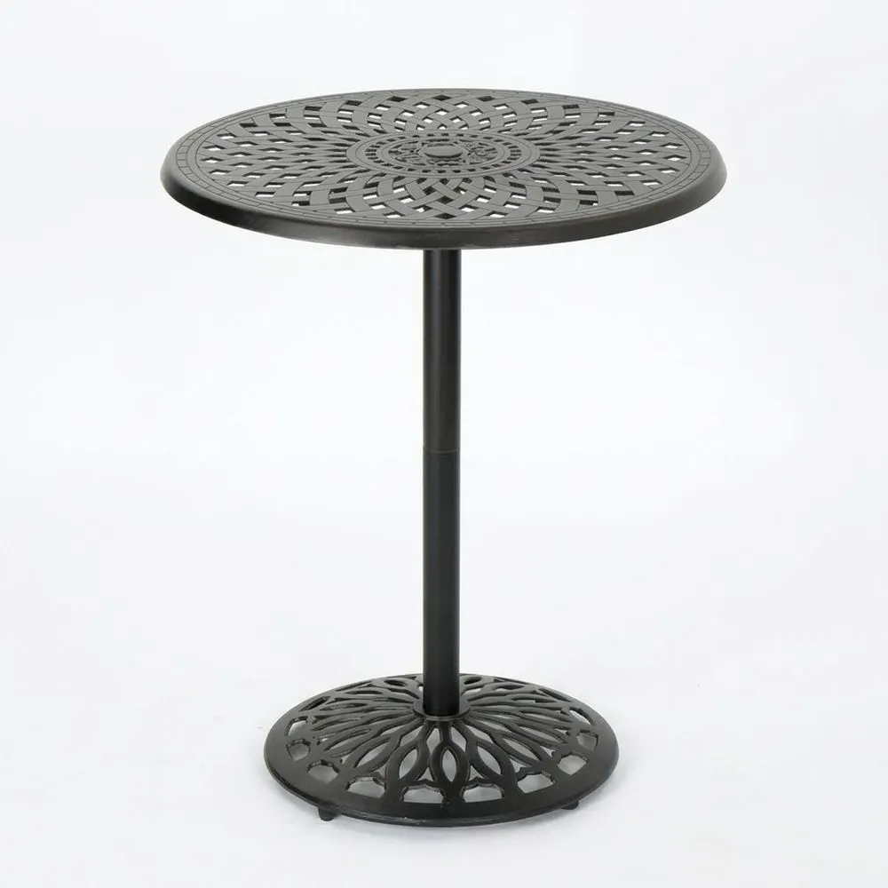 Mesa redonda de aluminio para exterior 60cm