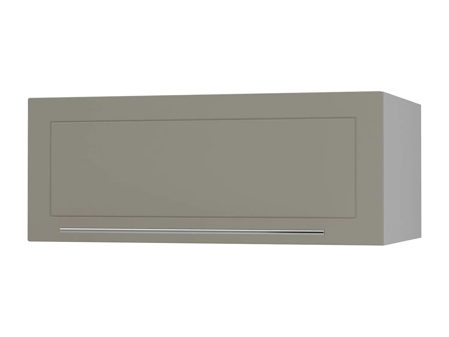 Wandhängeschrank Beige Matt/Grau Matt 90x59x36 cm