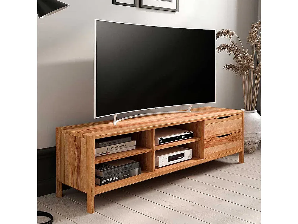 Modernes Lowboard mit Stauraum und Regalfläche