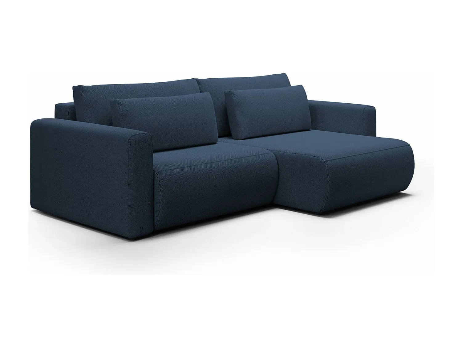 Ecksofa ausziehbar für 5 Personen Blau