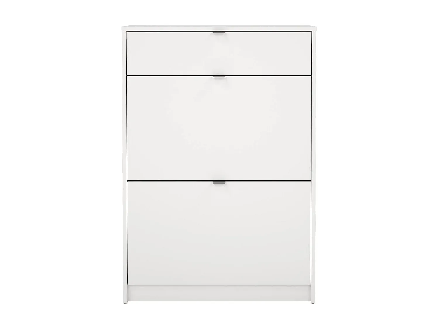 Vielseitiger Schuhschrank für den Eingangsbereich, 70x24x101 cm, Weiß