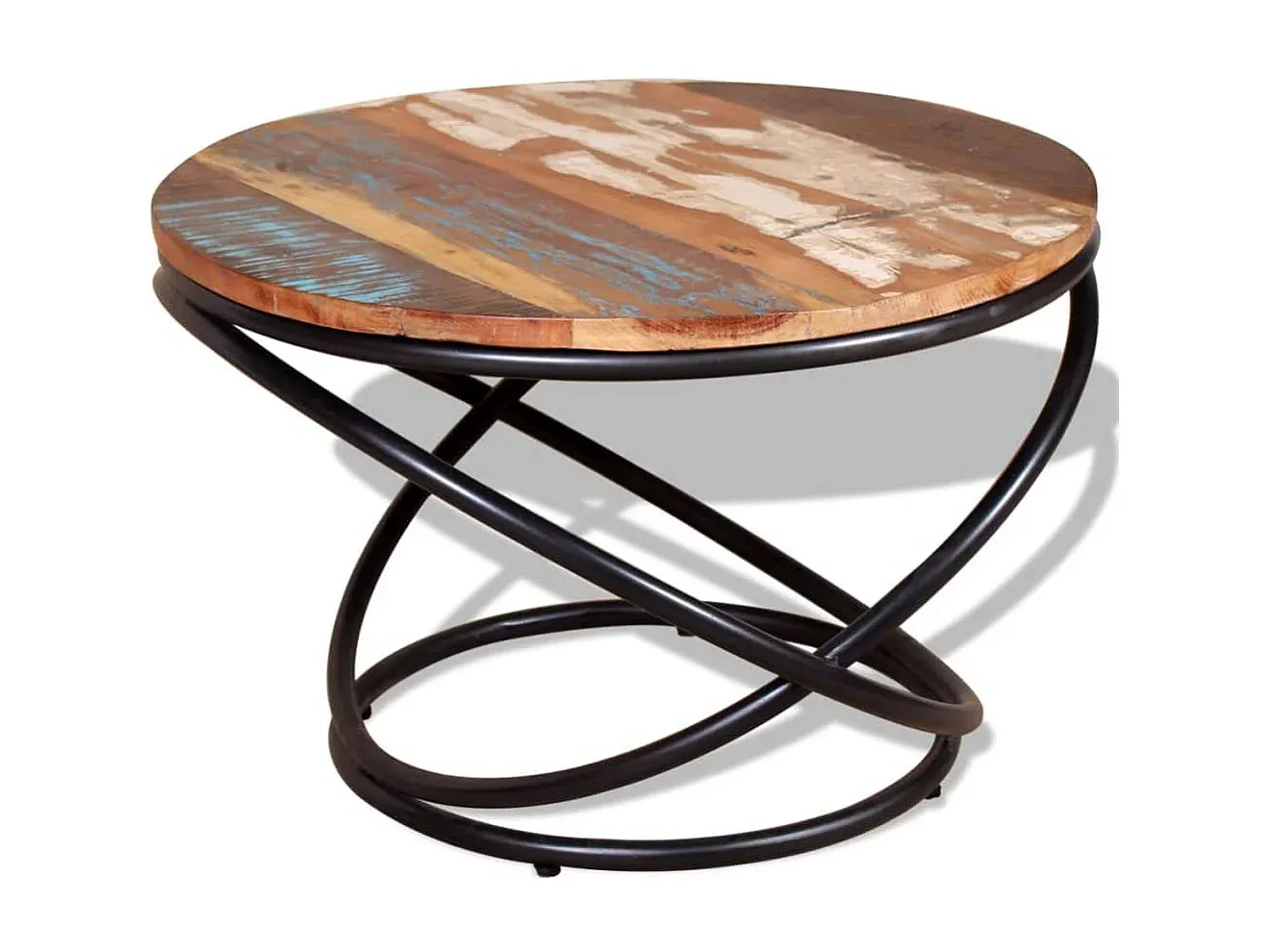 Rustikaler Holztisch für Wohnzimmer