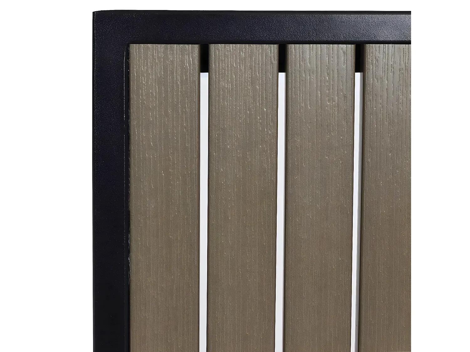 Gartenmöbel-Set aus Stuhl und Tisch, Schwarz-Grau