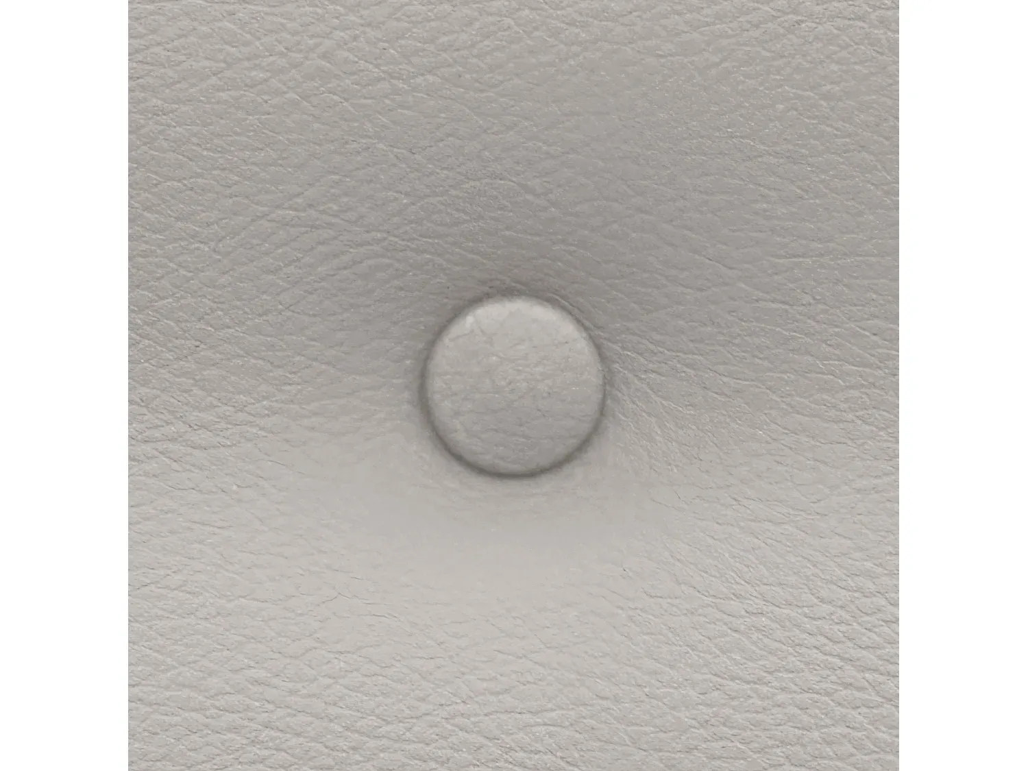 Luxuriöses Kunstleder-Bettkopfteil mit Knopfdesign, Elfenbeinweiß, 220cm