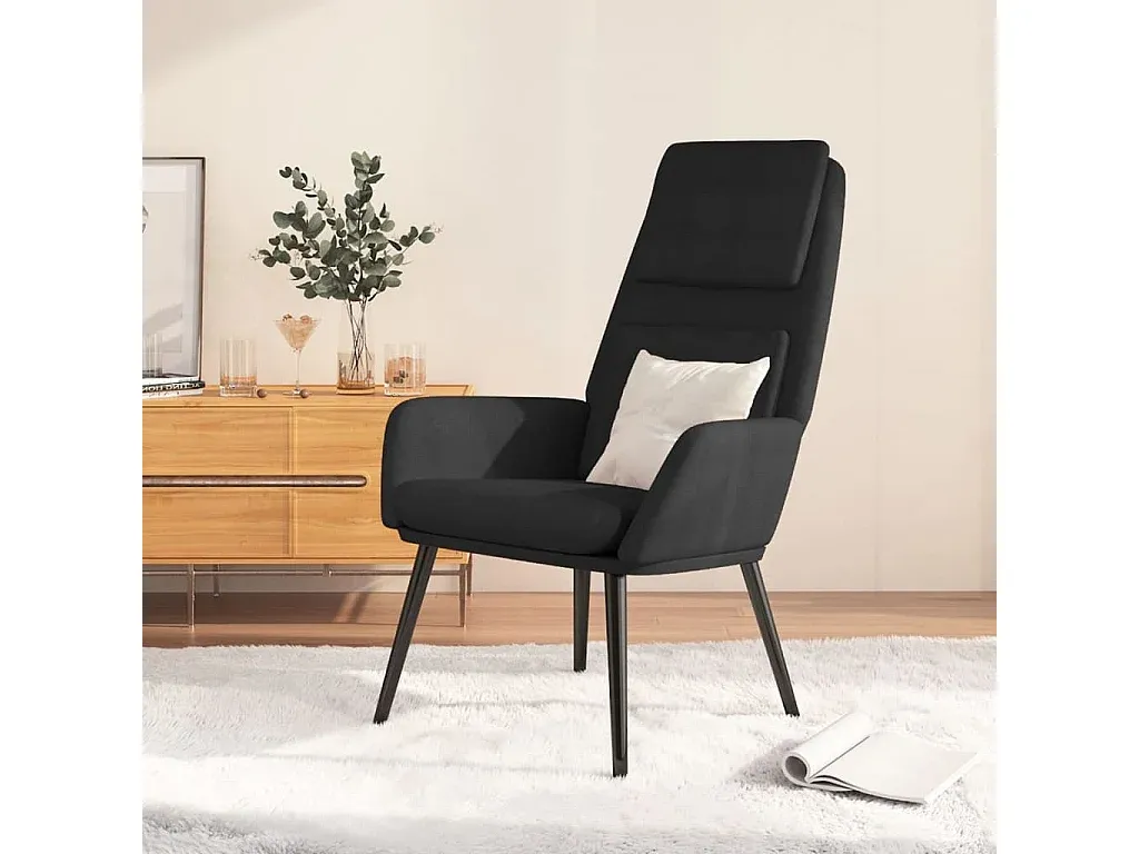 Bequemer Ruhesessel in Schwarz