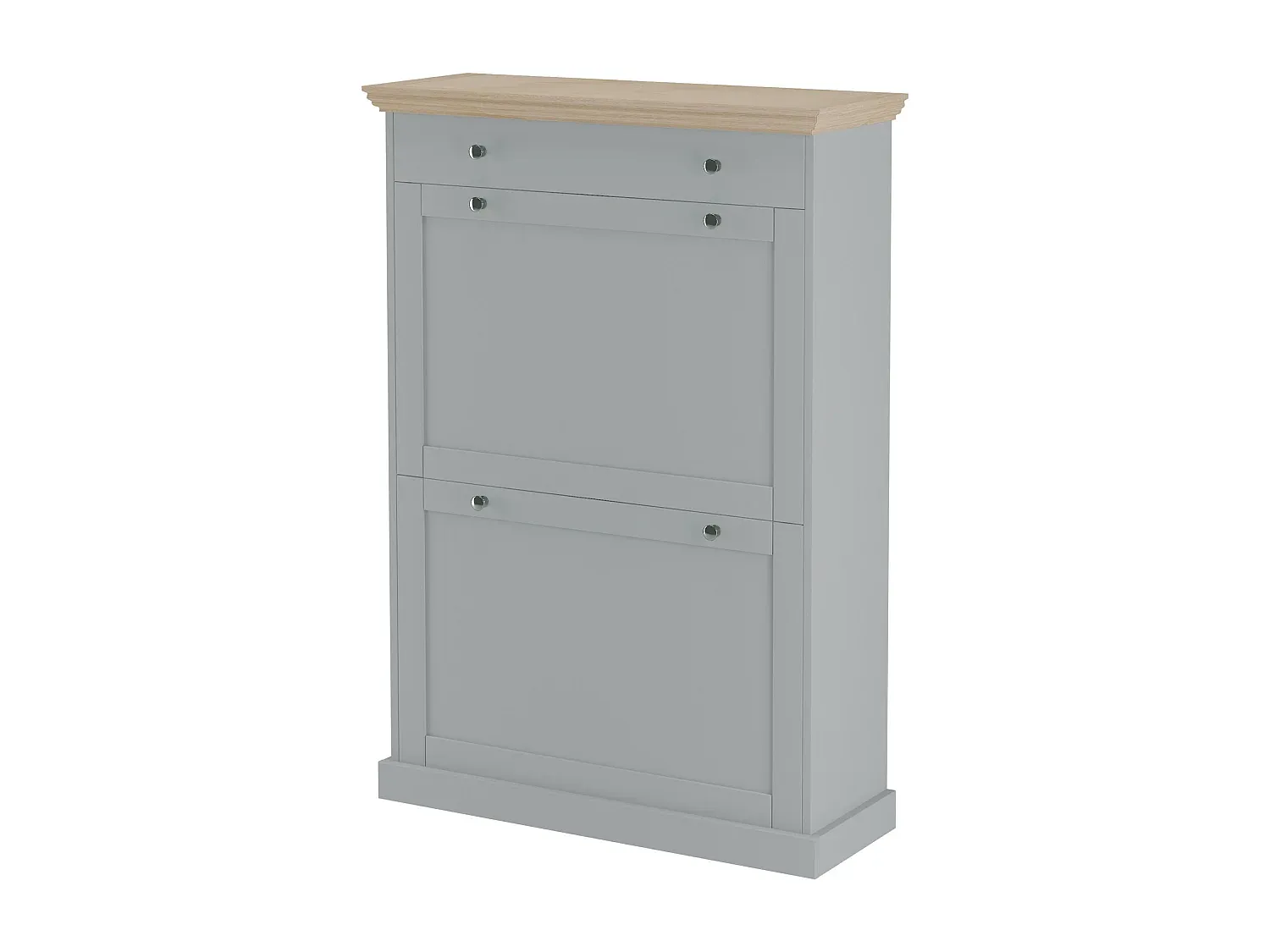 Schuhaufbewahrung aus grauer Eiche