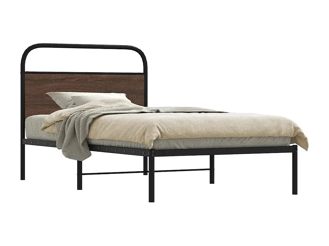 Holzbettgestell in Eichenoptik 100x200 cm