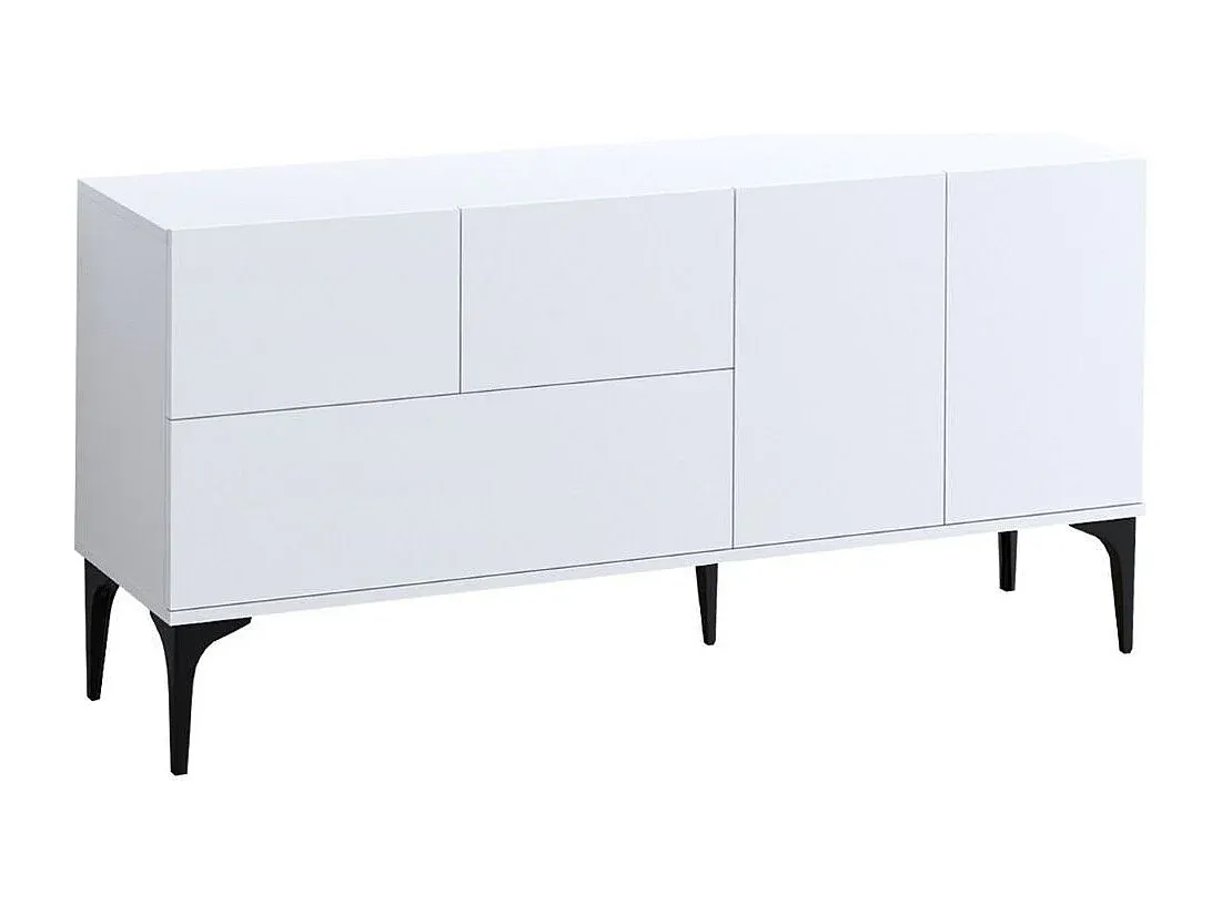 5-türiges Sideboard in Weiß 150 cm