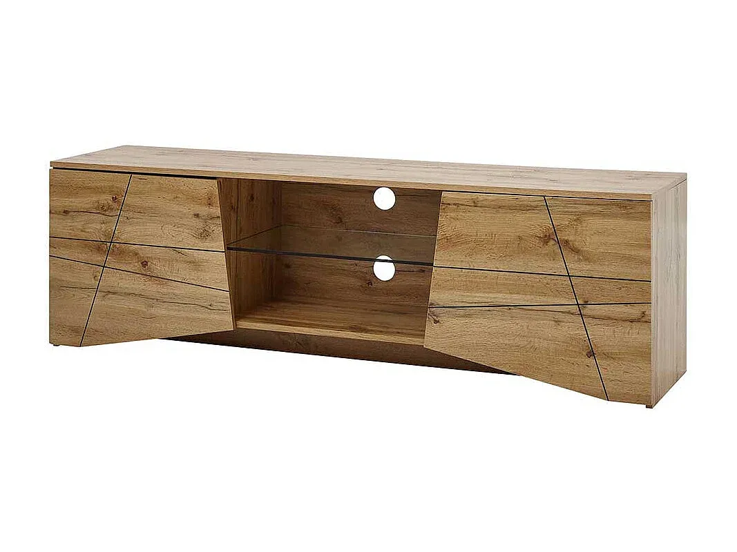 Stilvolles TV-Lowboard aus Eichenholz, 160 cm