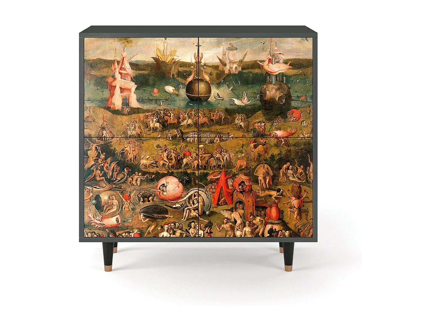 Modernes Sideboard mit Stauraum, Anthrazit