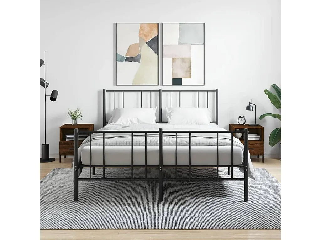 Zwei Nachttische in Eichen-Optik, Braun, 40x35x47,5 cm