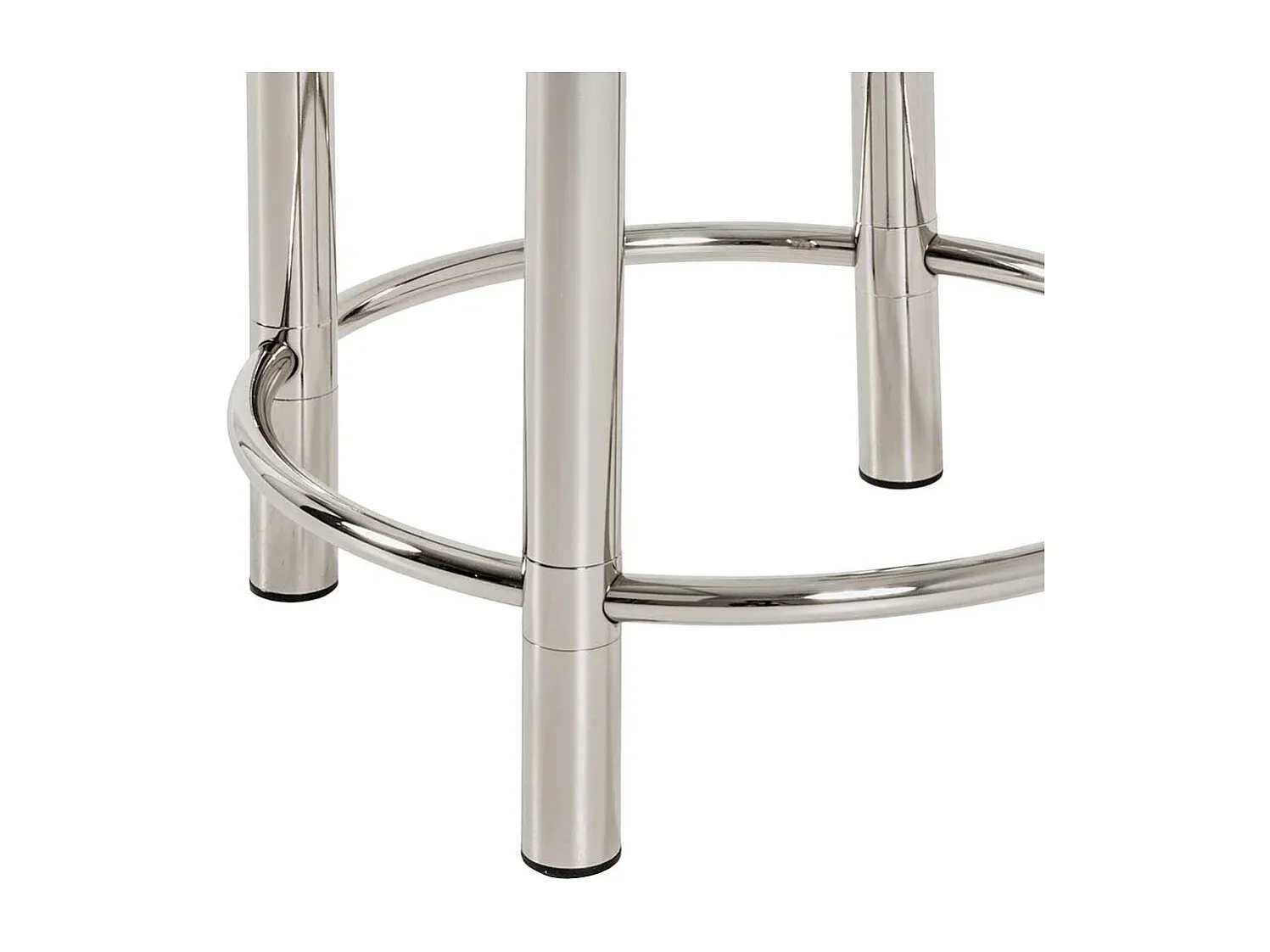 Moderner Stahl-Beistelltisch mit Glasplatte