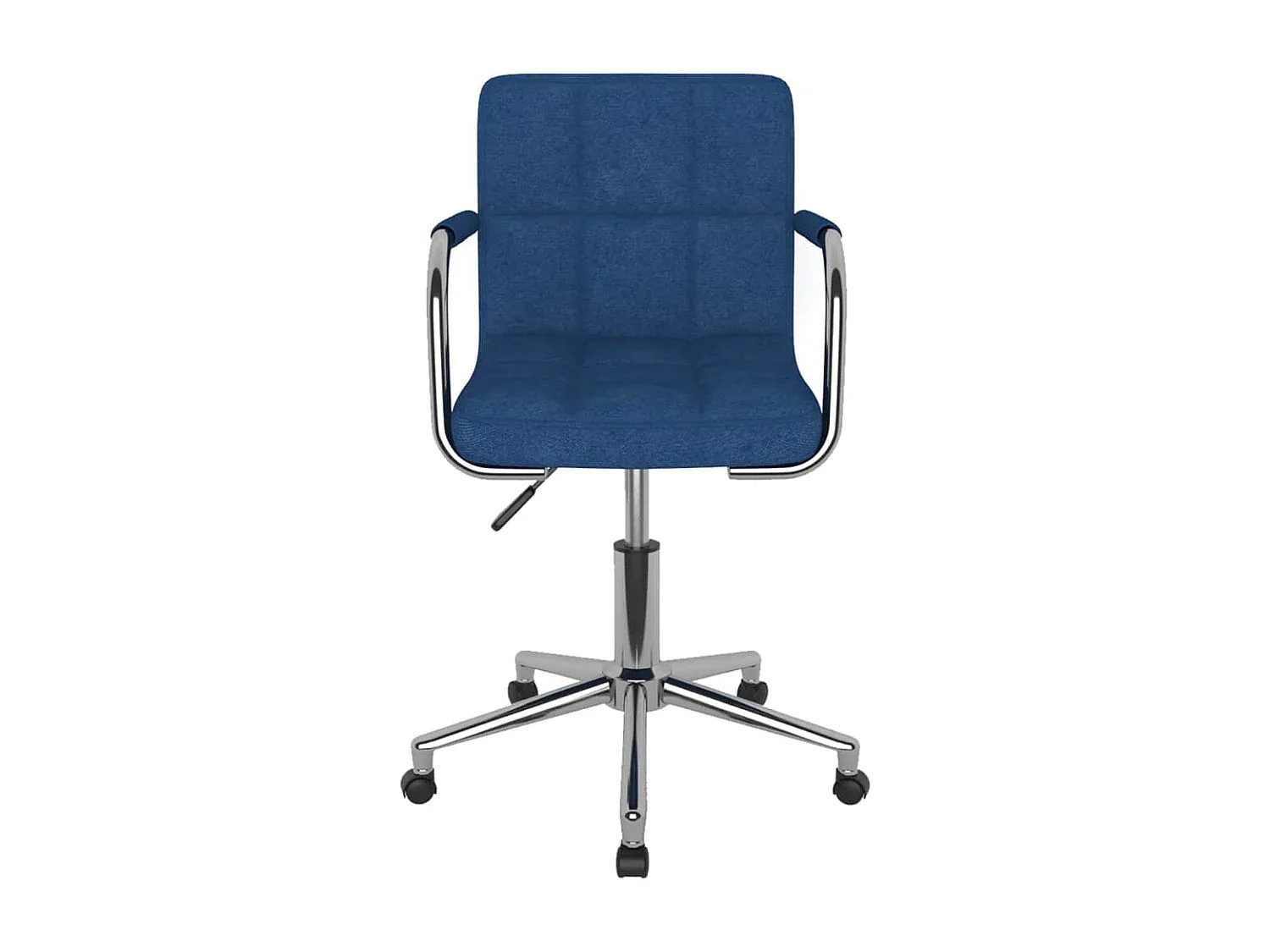 Schwenkbarer Esszimmerstuhl aus blauem Stoff