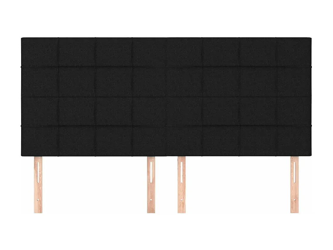 Verstellbares Kopfteil für Bett, 90x5x78/88 cm, Stoff, Schwarz