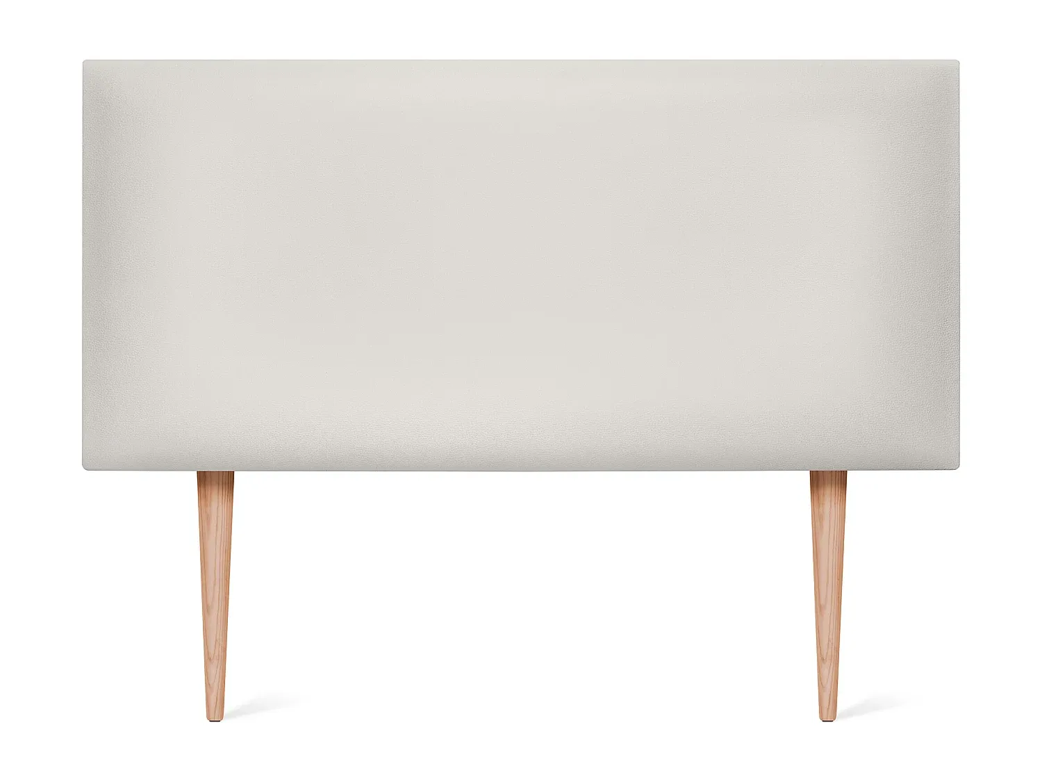 Kopfteil Kunstleder 95x105 cm mit Beinen für Betten - Weiß