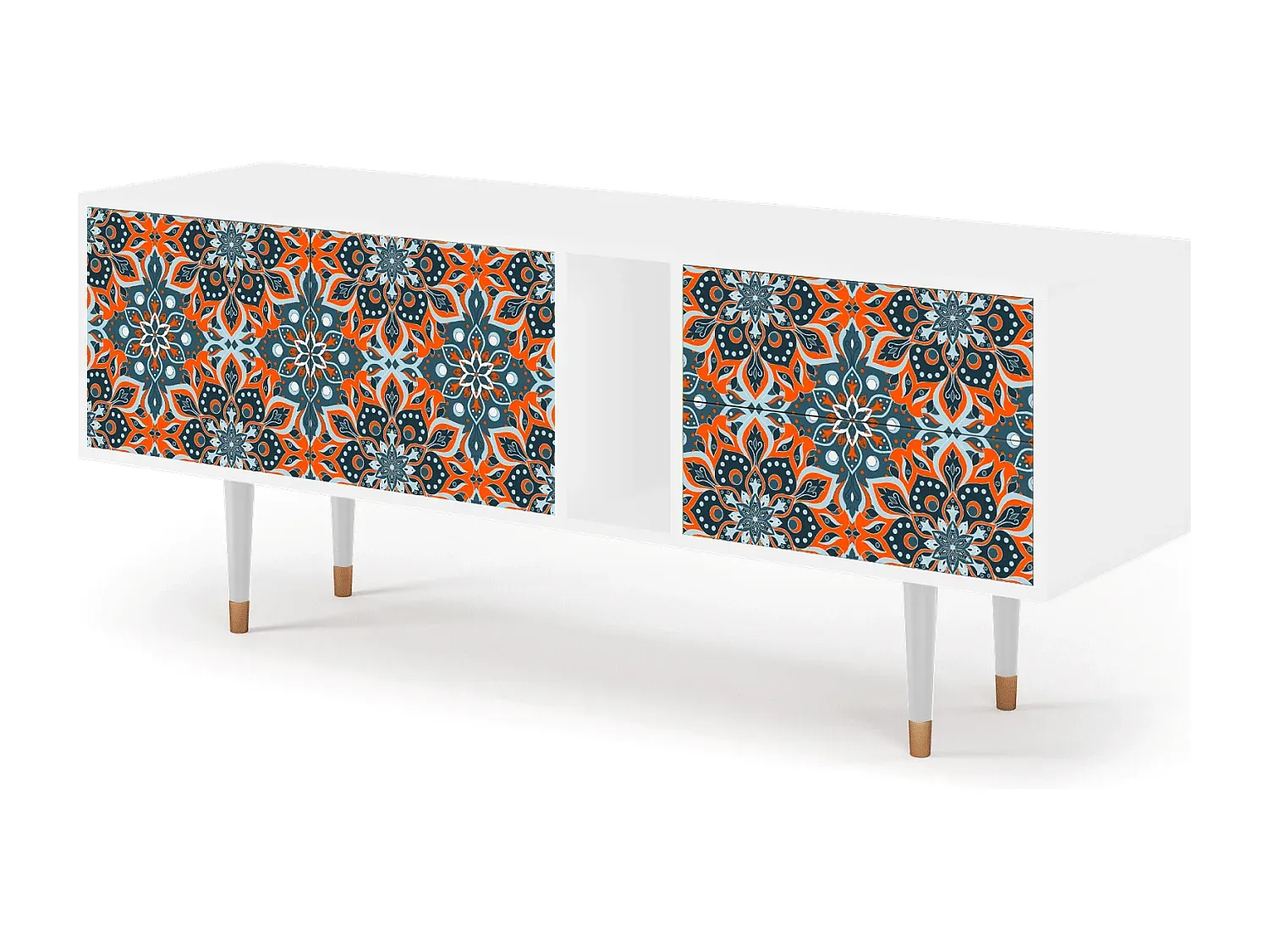 Moderner TV-Schrank in Weiß, 170 cm