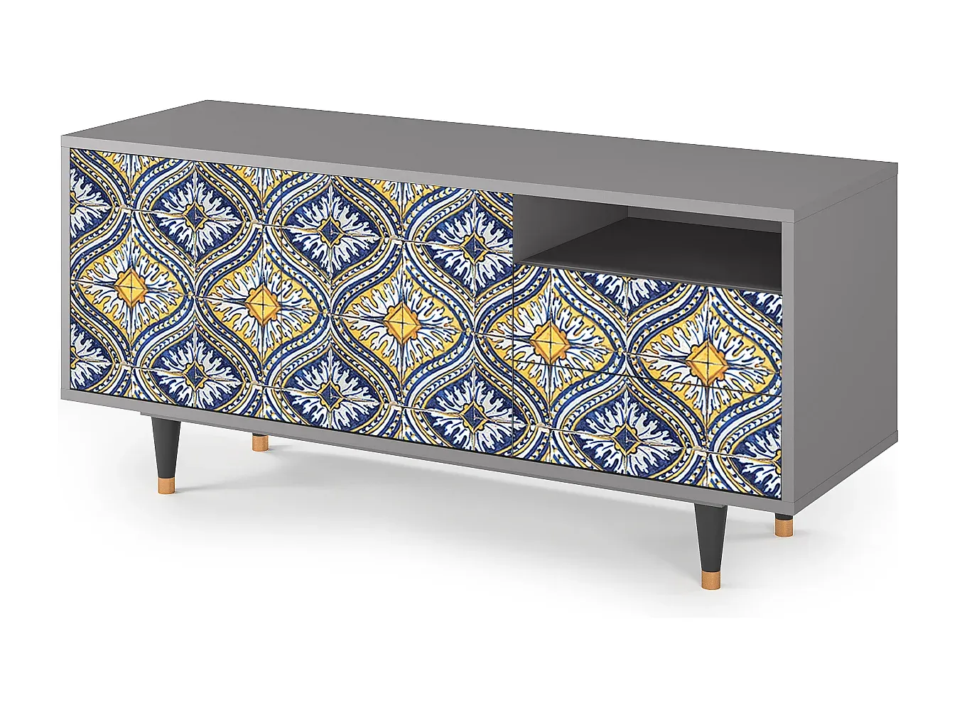 Fernsehtisch - Moderne Optik, Grau