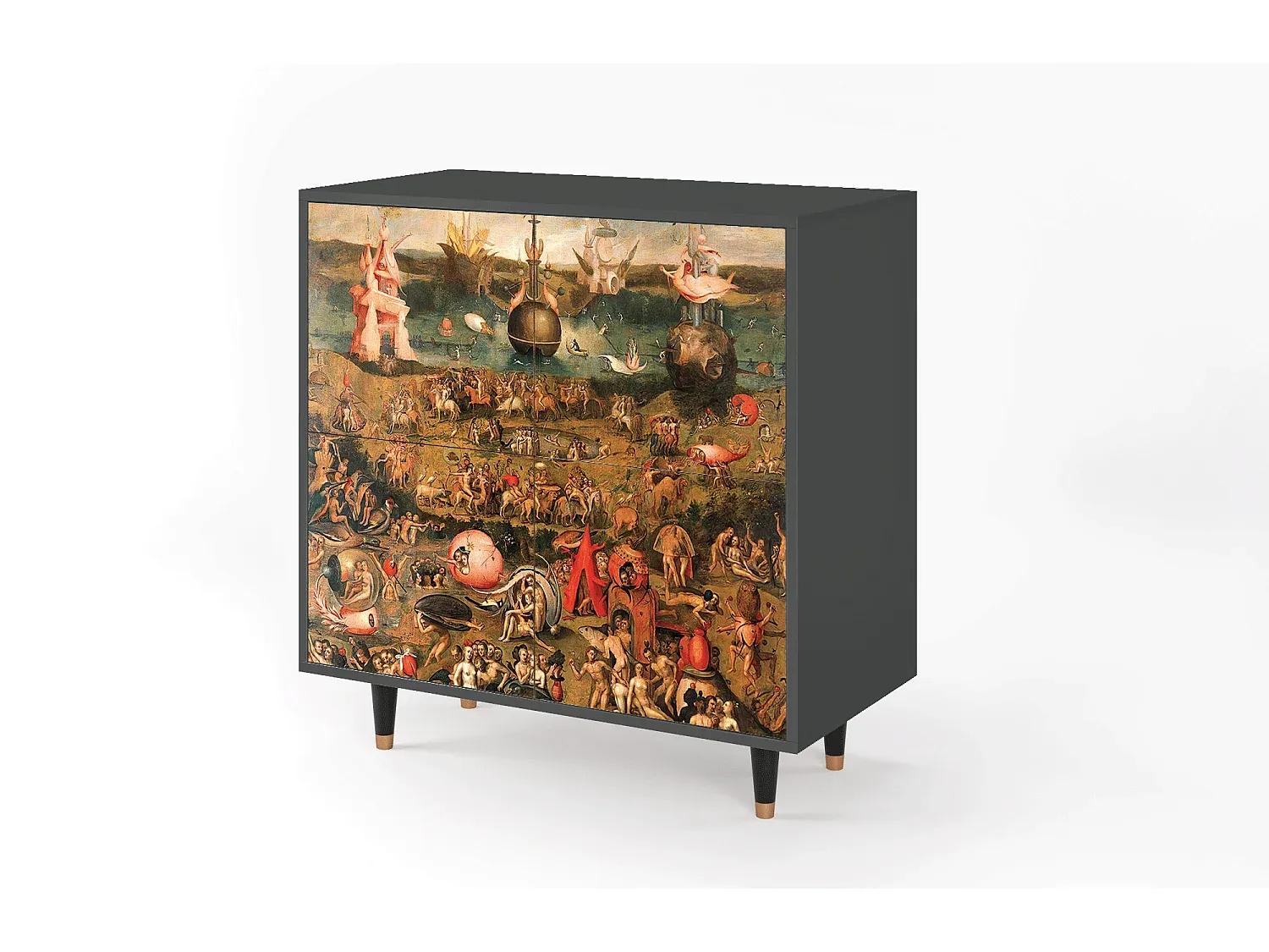 Modernes Sideboard mit Stauraum, Anthrazit