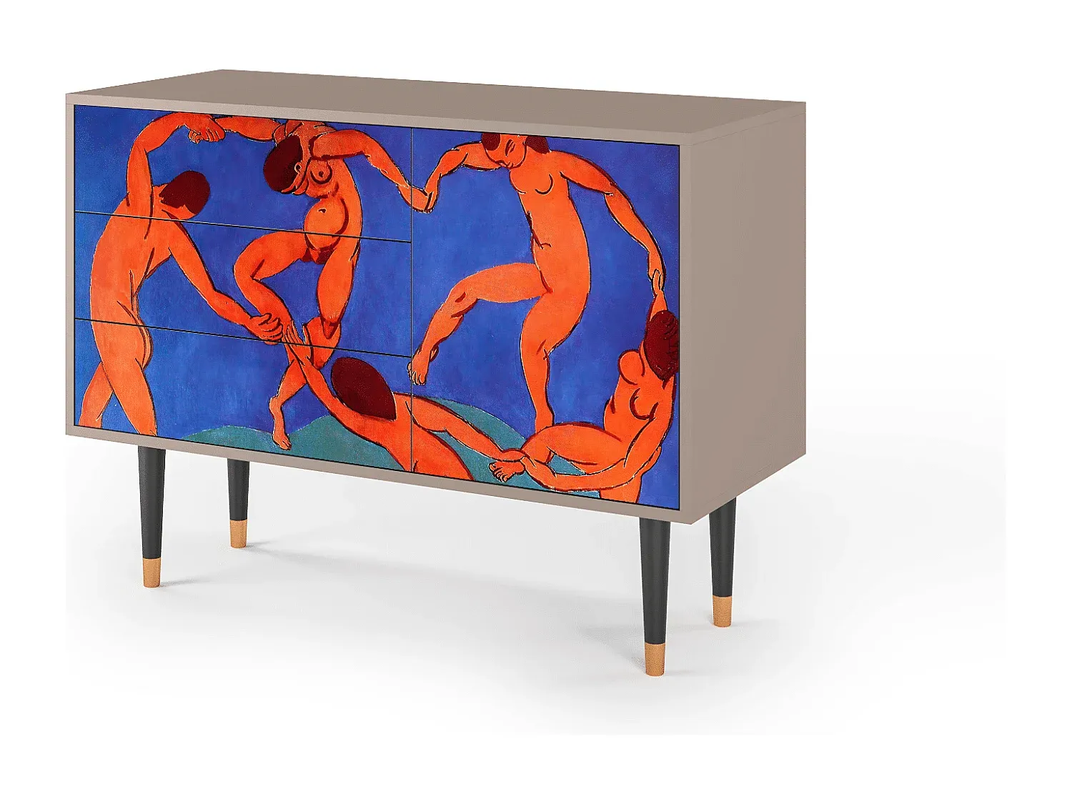 Elegantes Sideboard mit Kunstmotiv 115x84x41 cm