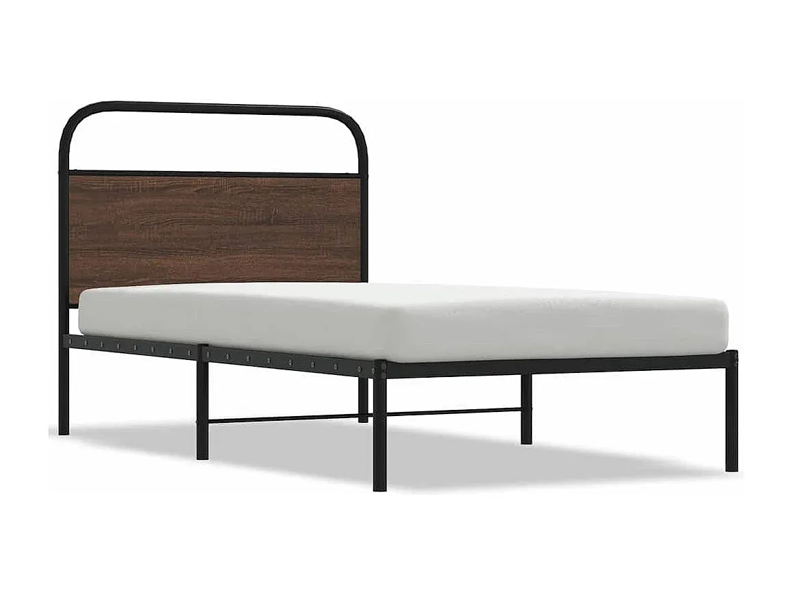 Holzbettgestell in Eichenoptik 100x200 cm