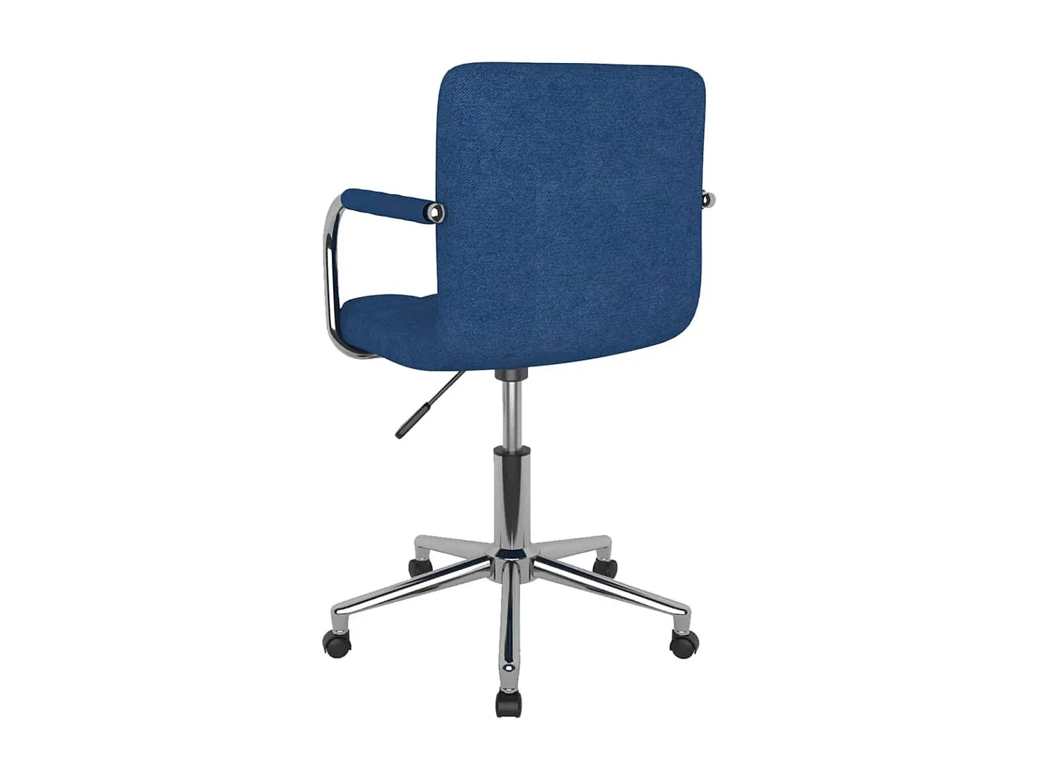 Schwenkbarer Esszimmerstuhl aus blauem Stoff