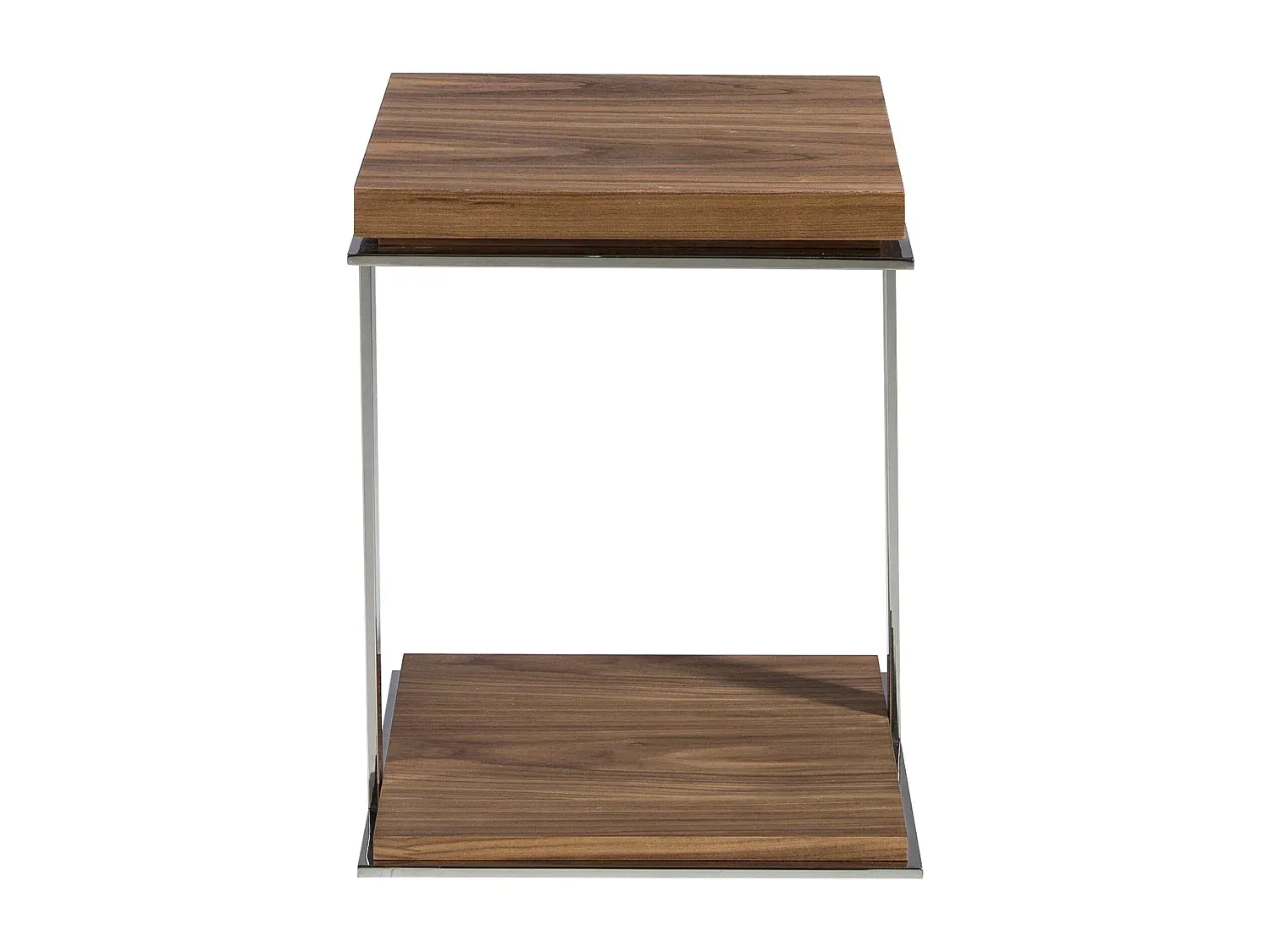 Moderner Ecktisch aus Nussbaumholz für Wohnzimmer