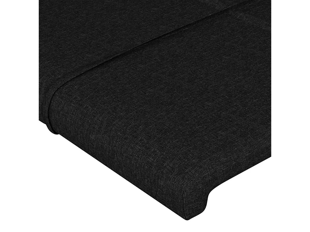 Verstellbares Kopfteil für Bett, 90x5x78/88 cm, Stoff, Schwarz