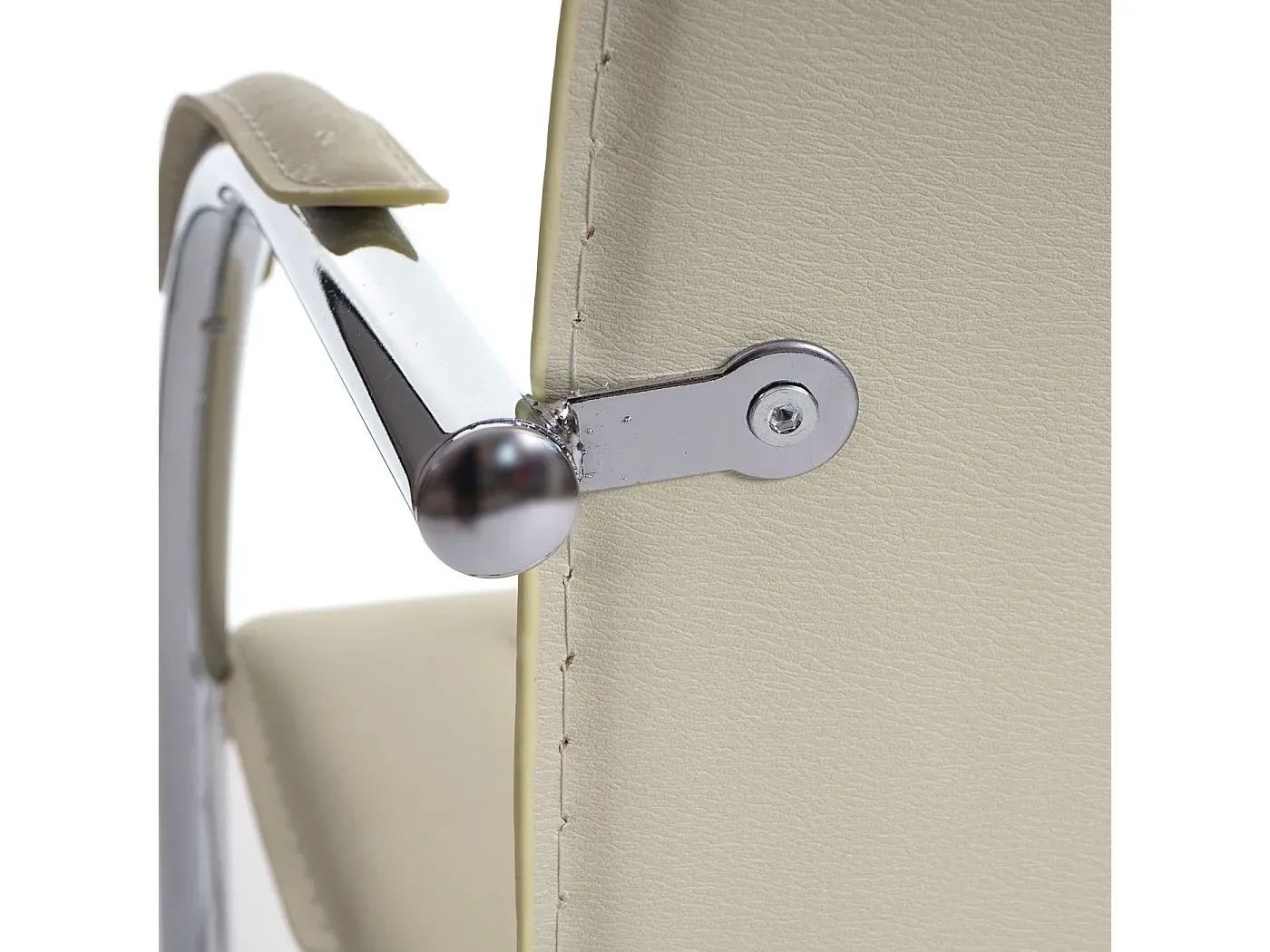 Ergonomischer Bürostuhl in Creme