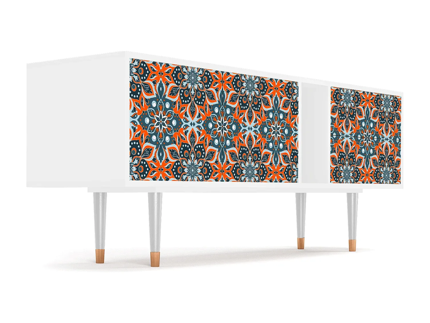 Moderner TV-Schrank in Weiß, 170 cm