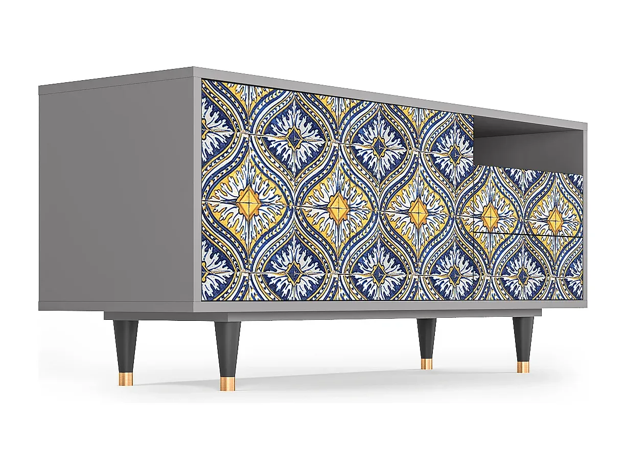 Fernsehtisch - Moderne Optik, Grau