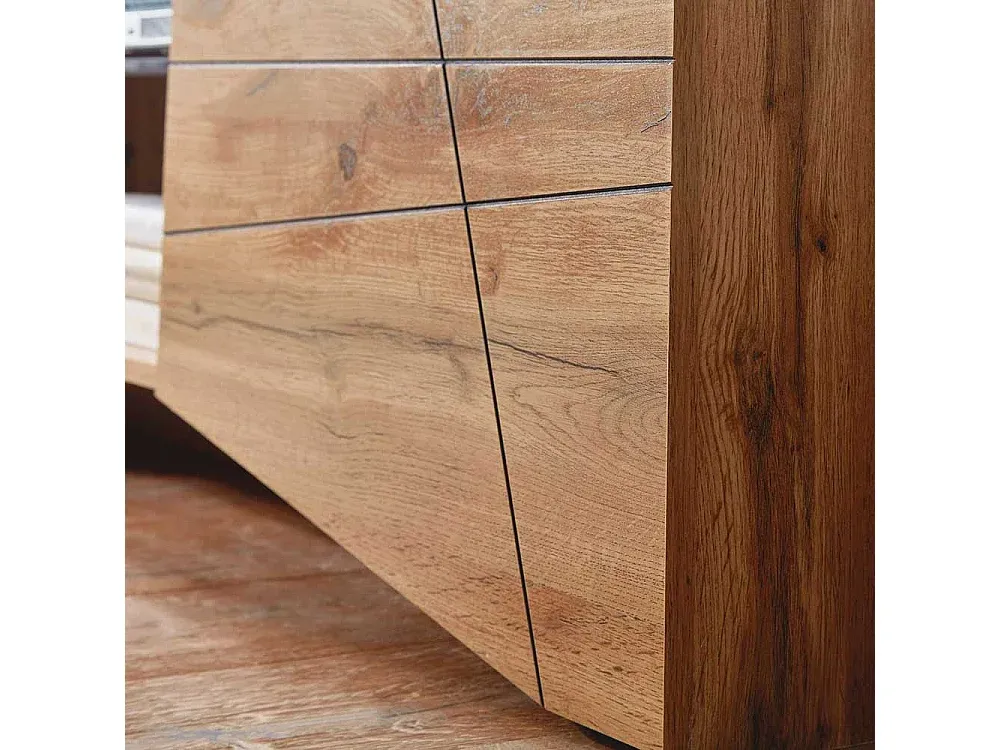 Stilvolles TV-Lowboard aus Eichenholz, 160 cm