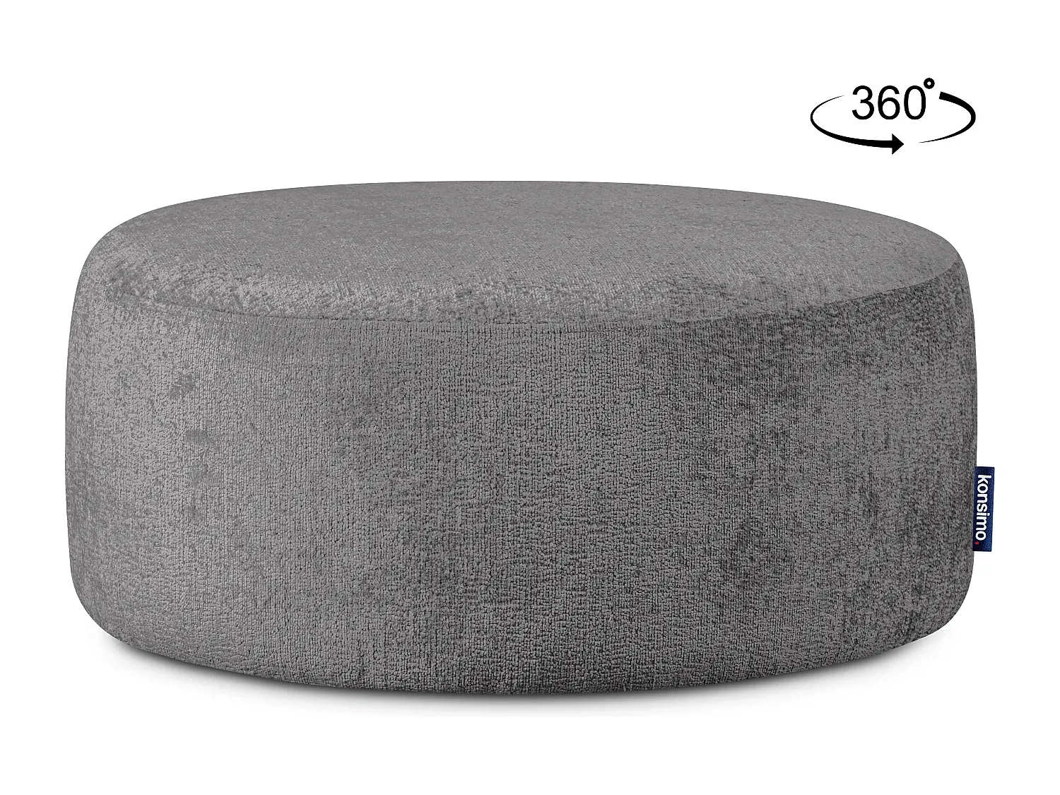 Moderner Stil Sitzpouf in Grau