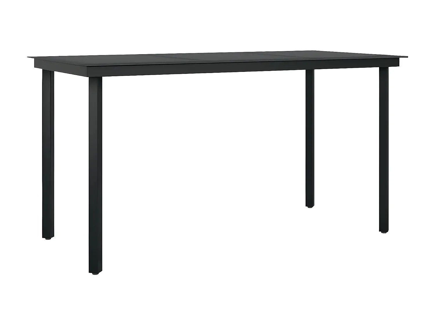 Moderne 5-teilige Garten-Essgruppe in Grau und Schwarz