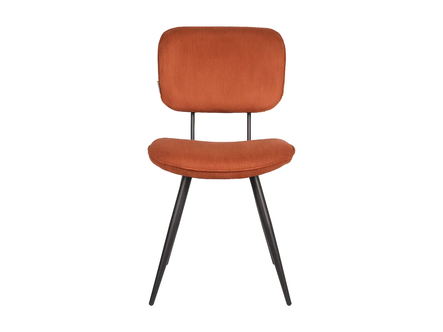 Zwei Esszimmerstühle in Rostbraun, 49x60x87 cm