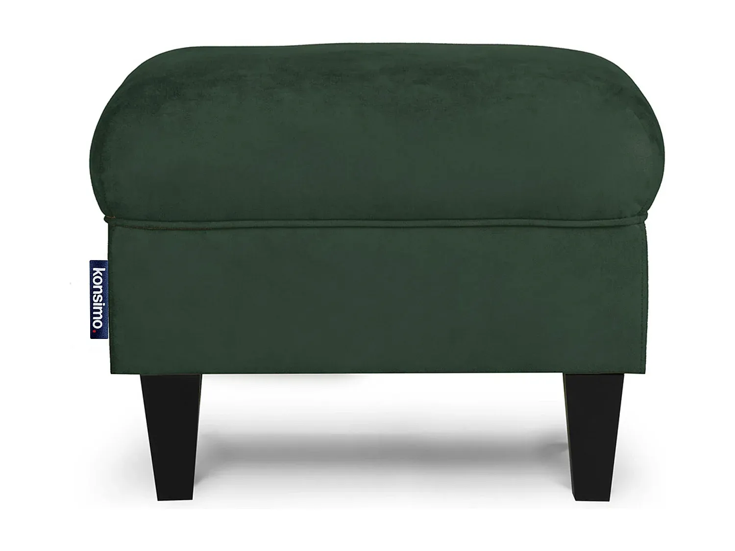 Gemütlicher Ohrensessel mit Hocker in Grün