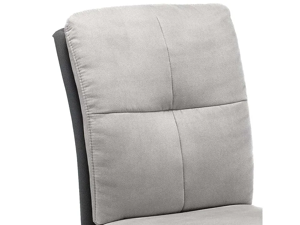 Moderne Esszimmerstühle im 2er Set, hellgrau