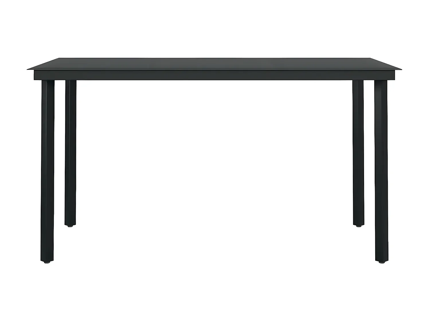 Moderne 5-teilige Garten-Essgruppe in Grau und Schwarz