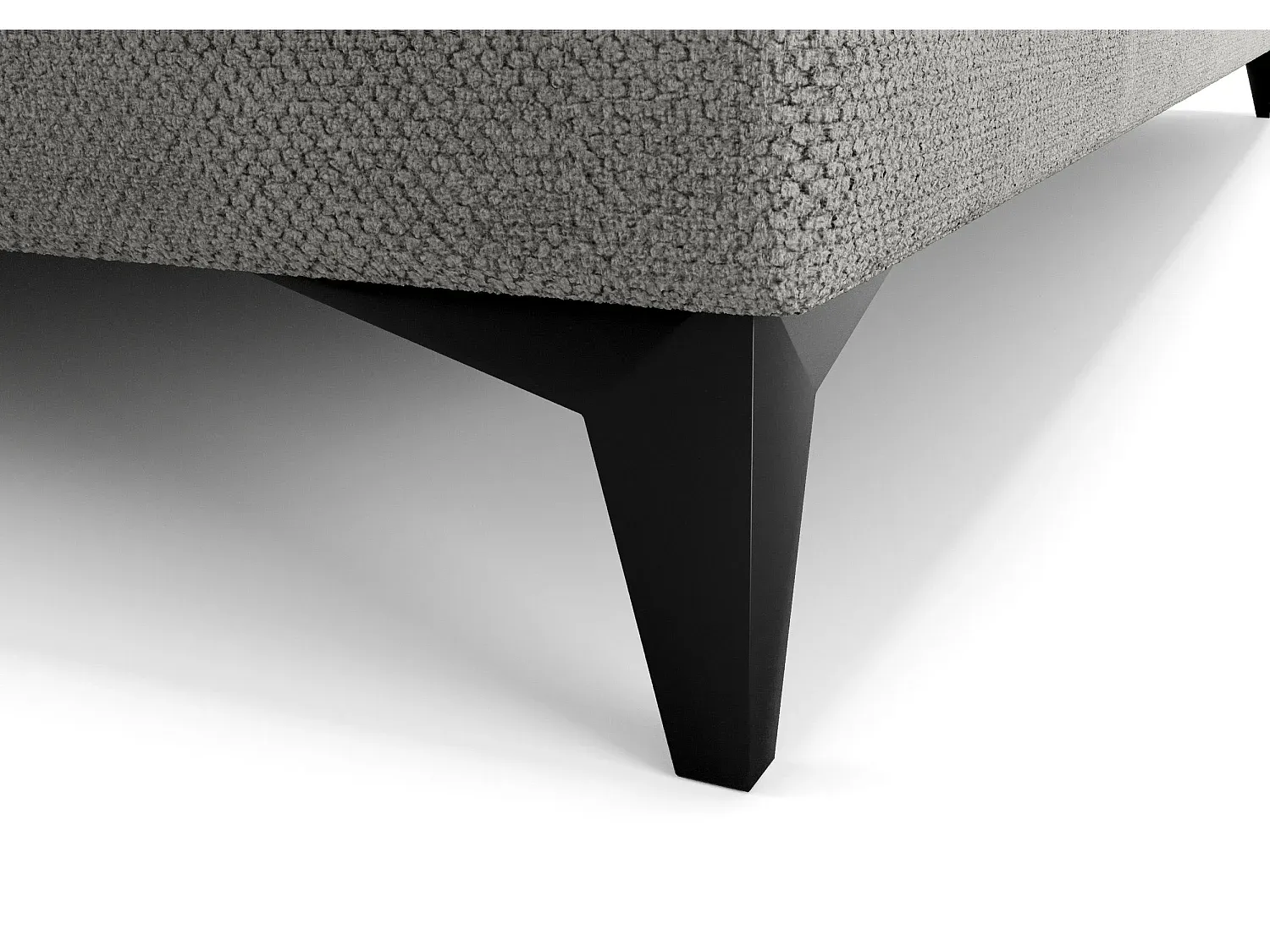 Boxspringbett mit Bettkasten und Topper, 160x200 cm, Grau