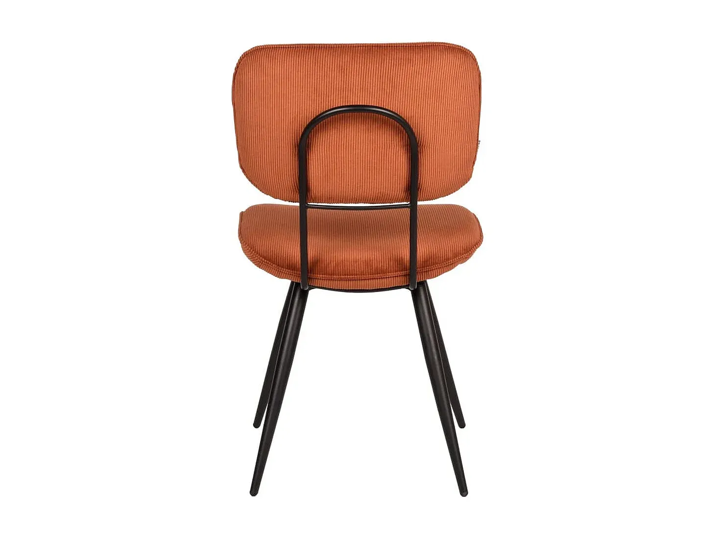 Zwei Esszimmerstühle in Rostbraun, 49x60x87 cm