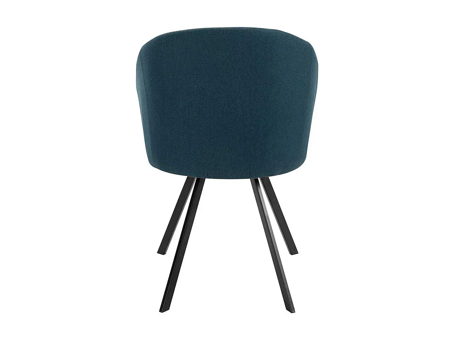 Moderne Cocktailstühle im Zweierset, blau-schwarzer Stoffbezug