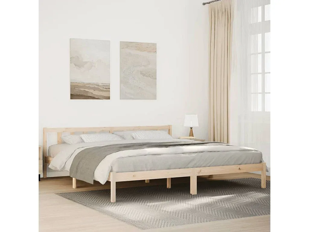 Holzbett Übergröße aus Kiefer 200x210 cm